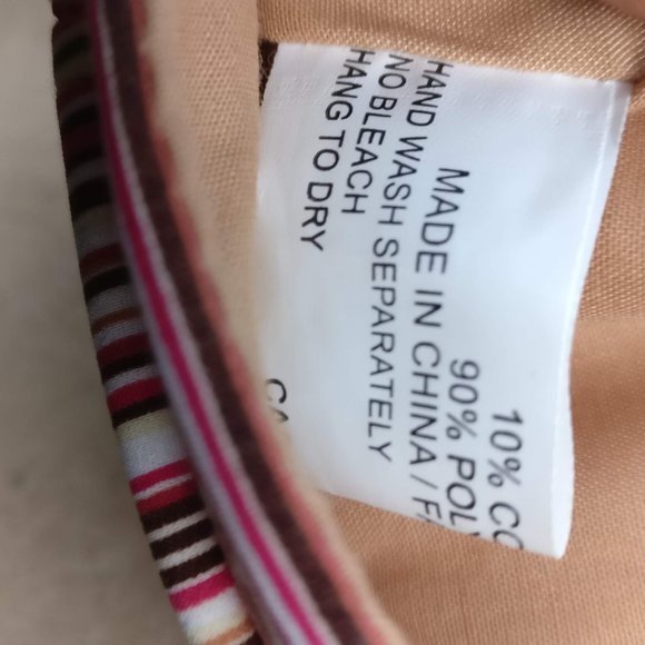 Flawless Funky Striped English country bonnet Villager hat. Boho - Picture 5 of 9